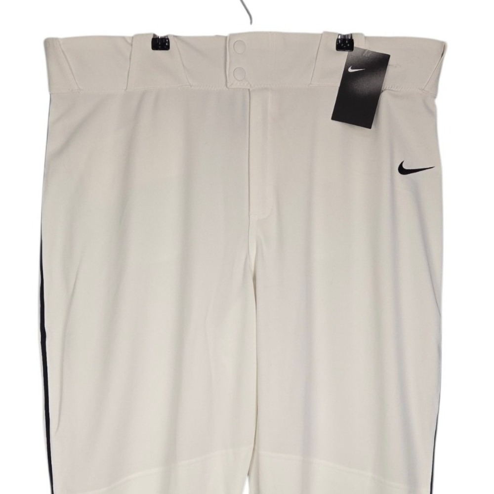 Nike Baseball Pants Mens 3XL White Blue Stripe Full Length Performance Athletic